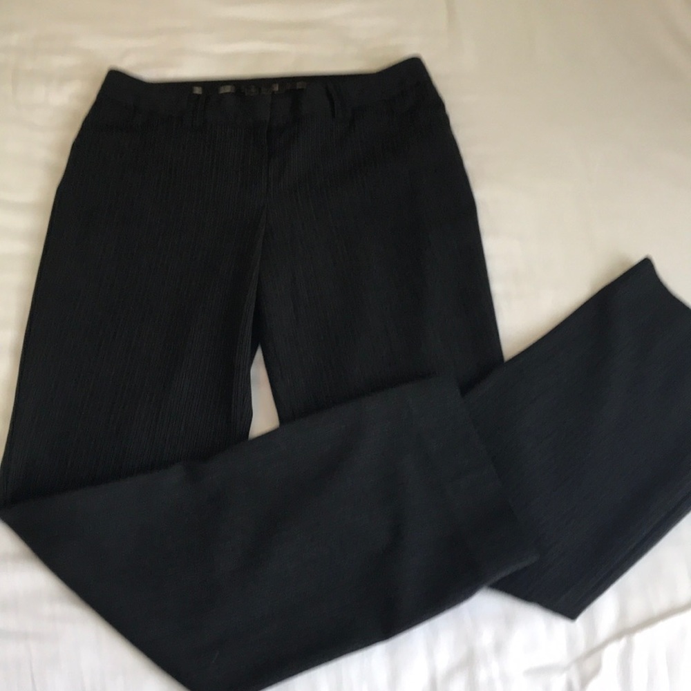 Express Grey Striped Editor Pant